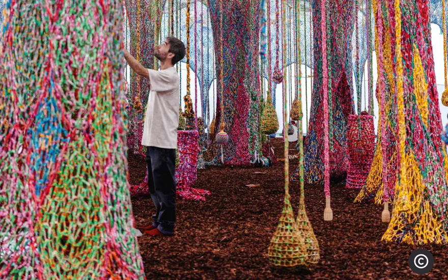 Atelier Herbathera x Grand Palais - Exposition " Nosso Barco Tambor Terra" d’Ernesto Neto